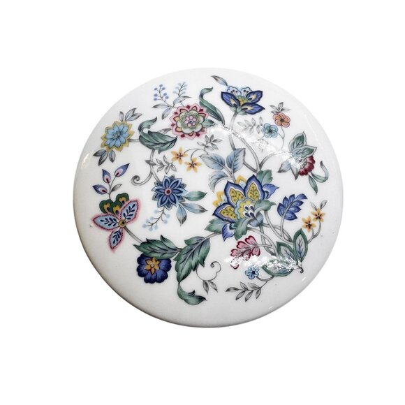 Andrea By Sadek Floral Teapot & Cup Set Porcelain Gold Trim Butterfly Design - Picture 6 of 16